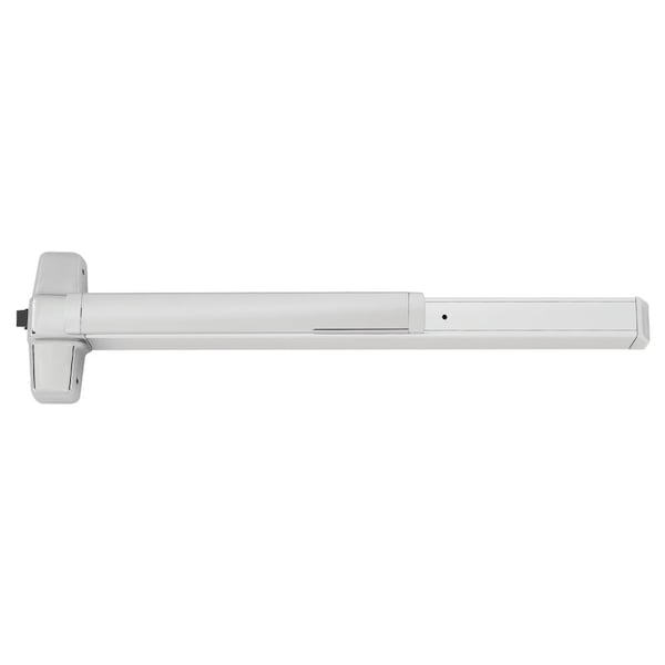 Grade 1 Rim Exit Device, 36-in Length, Exit Only, Hex Key Dogging, Bright Chrome Finish, Non-Handed
